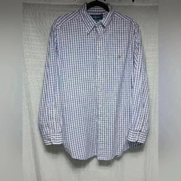 Ralph Lauren Classic Fit Long Sleeve Button down Perform shirt. Men's size  16.5 - Picture 1 of 6